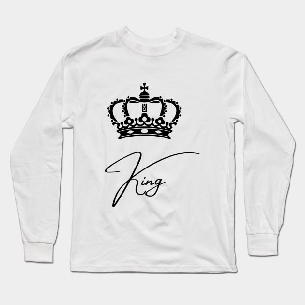 the king Long Sleeve T-Shirt by Valenio